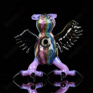 Shop Dichro EDM Owl by Four Winds Flameworks & Turtle Time Glass in australian