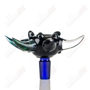 Shop #6 14mm Full Color Worked Horn Milli Bowl JMass in australian