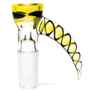 Shop Pho_Sco - Single Hole Linework Horn Slide - 14mm - Lemon Drop, Steelwool & Black #2 in australian