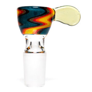 Shop K2 Glass - Worked Snap Slide - 14mm - Fire & Water Wag w/ CFL Potion Handle #2 in australian
