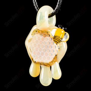 Shop Medium Honeycomb Drip Pendant (Milky) Joe P Glass in australian