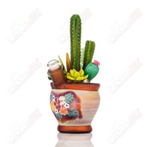 Shop 14mm Cactus Succulent Waterpipe by Turtle Time & Sarita Glass in australian
