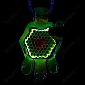 Shop #1 Small Color Honeycomb Drip Pendant by Joe P Glass in australian