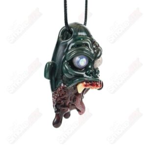 Shop Ripped Jaw Pendant Firefly x Ghost Glass in australian
