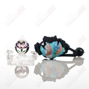 Shop Kobuki Glass #3 Flower Topper Marble in australian