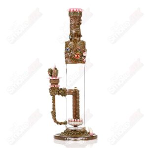 Shop Disc Perc Fully Salted Tube w/ Slide (Spanish Olive) SPG x SALT in australian