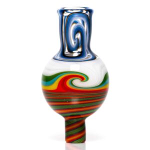 Shop Pho_Sco - Medium Linework Bubble Cap - Fire & Earth w/ Rainbow Rasta & Shadow in australian