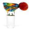 Shop K2 Glass - Worked Snap Slide - 14mm - Rainbow Wag w/ Amber Purple Handle #3 in australian