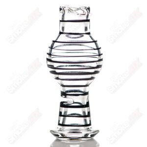 Shop Clear / Black Striped V2 Spinner Cap Glass Carpenter in australian