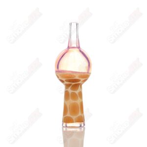 Shop Pink Giraffe Print Bubble Cap Robertson Glass in australian