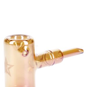 Shop Fumed Orange Sherlock Pipe - 5in Handcrafted Glass. in australian