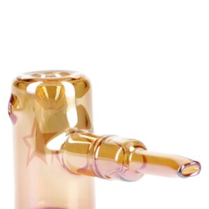 Shop Fumed Orange Sherlock Pipe - 5in Handcrafted Glass. in australian