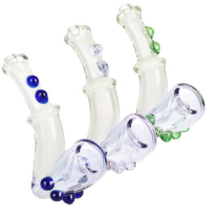 Shop Glowfly Glass Aurora Glow-in-the-Dark Sherlock Pipe 4.5" Borosilicate in australian