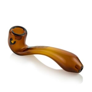 Shop GRAV Large Sherlock 6" Hand Pipe with Built-In Ash Catcher - 32mm Borosilicate Glass in australian