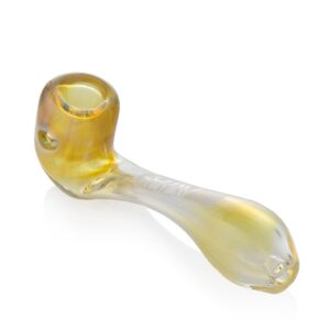 Shop GRAV Large Sherlock 6" Hand Pipe with Built-In Ash Catcher - 32mm Borosilicate Glass in australian
