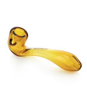 Shop GRAV Large Sherlock 6" Hand Pipe with Built-In Ash Catcher - 32mm Borosilicate Glass in australian