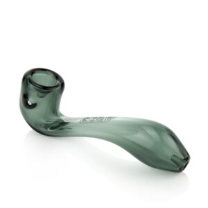 Shop GRAV Large Sherlock 6" Hand Pipe with Built-In Ash Catcher - 32mm Borosilicate Glass in australian