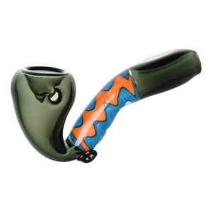 Shop Groovy Waves Glass Sherlock Pipe | 4" | Colors Vary in australian