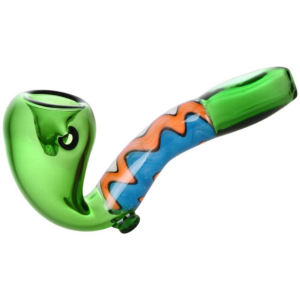 Shop Groovy Waves Glass Sherlock Pipe | 4" | Colors Vary in australian