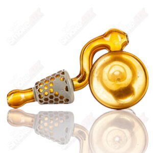 Shop Sitting Honeycomb Dry Pipe Joe P Glass in australian
