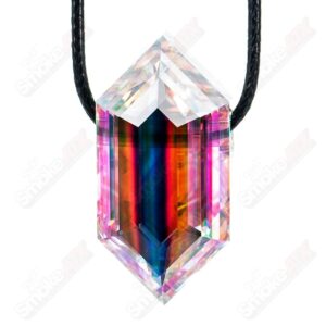 Shop Dichro Diamond Faceted Pendant by Fatal Facets in australian