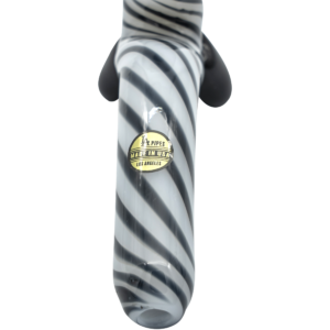 Shop LA Pipes Bone White Sitting Sherlock Glass Pipe in australian