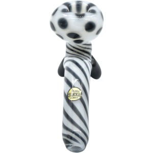 Shop LA Pipes Bone White Sitting Sherlock Glass Pipe in australian