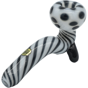 Shop LA Pipes Bone White Sitting Sherlock Glass Pipe in australian