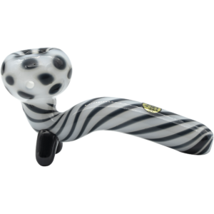 Shop LA Pipes Bone White Sitting Sherlock Glass Pipe in australian