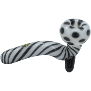 Shop LA Pipes Bone White Sitting Sherlock Glass Pipe in australian