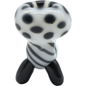 Shop LA Pipes Bone White Sitting Sherlock Glass Pipe in australian