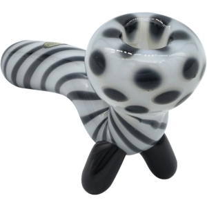 Shop LA Pipes Bone White Sitting Sherlock Glass Pipe in australian