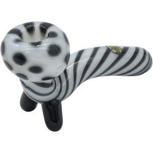 Shop LA Pipes Bone White Sitting Sherlock Glass Pipe in australian