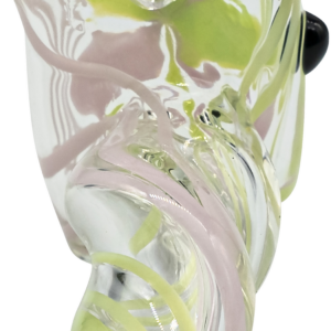 Shop LA Pipes Green Slyme and Bubble Gum Twist Hammer Pipe in australian