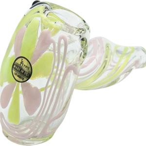 Shop LA Pipes Green Slyme and Bubble Gum Twist Hammer Pipe in australian