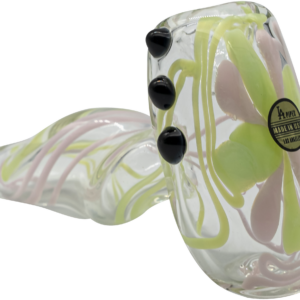 Shop LA Pipes Green Slyme and Bubble Gum Twist Hammer Pipe in australian
