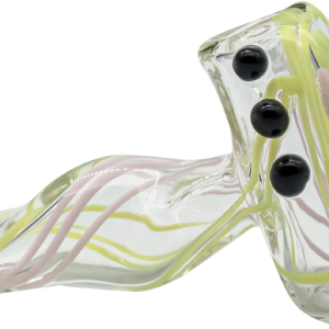 Shop LA Pipes Green Slyme and Bubble Gum Twist Hammer Pipe in australian
