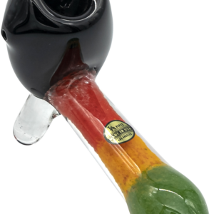 Shop LA Pipes "Sattdown Rasta" Sherlock Glass Pipe in australian