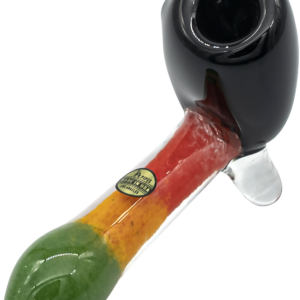 Shop LA Pipes "Sattdown Rasta" Sherlock Glass Pipe in australian