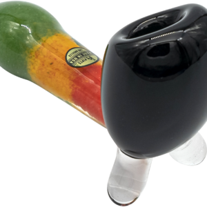 Shop LA Pipes "Sattdown Rasta" Sherlock Glass Pipe in australian