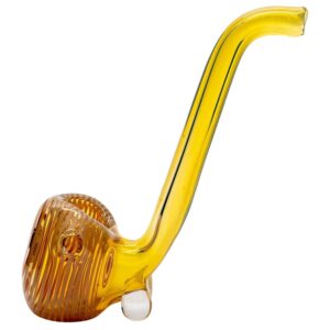 Shop LA Pipes Compact "Flaco" Color-Changing Glass Sherlock Pipe in australian