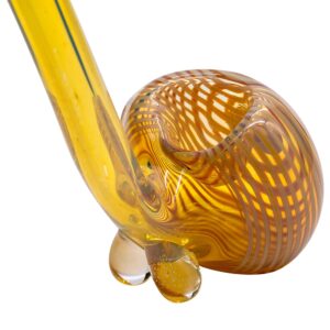 Shop LA Pipes Compact "Flaco" Color-Changing Glass Sherlock Pipe in australian