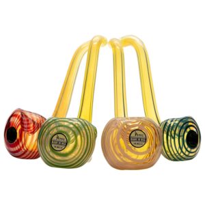Shop LA Pipes Compact "Flaco" Color-Changing Glass Sherlock Pipe in australian