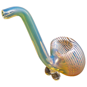 Shop LA Pipes Compact "Flaco" Color-Changing Glass Sherlock Pipe in australian