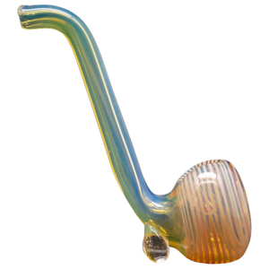 Shop LA Pipes Compact "Flaco" Color-Changing Glass Sherlock Pipe in australian