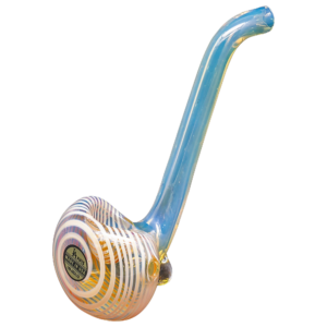 Shop LA Pipes Compact "Flaco" Color-Changing Glass Sherlock Pipe in australian