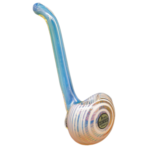Shop LA Pipes Compact "Flaco" Color-Changing Glass Sherlock Pipe in australian