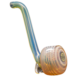 Shop LA Pipes Compact "Flaco" Color-Changing Glass Sherlock Pipe in australian