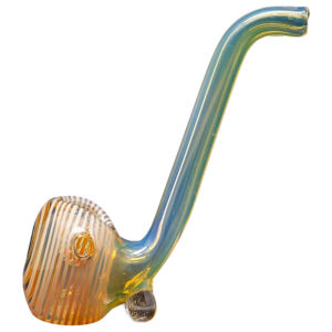 Shop LA Pipes Compact "Flaco" Color-Changing Glass Sherlock Pipe in australian