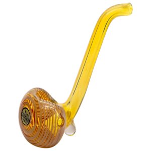 Shop LA Pipes Compact "Flaco" Color-Changing Glass Sherlock Pipe in australian